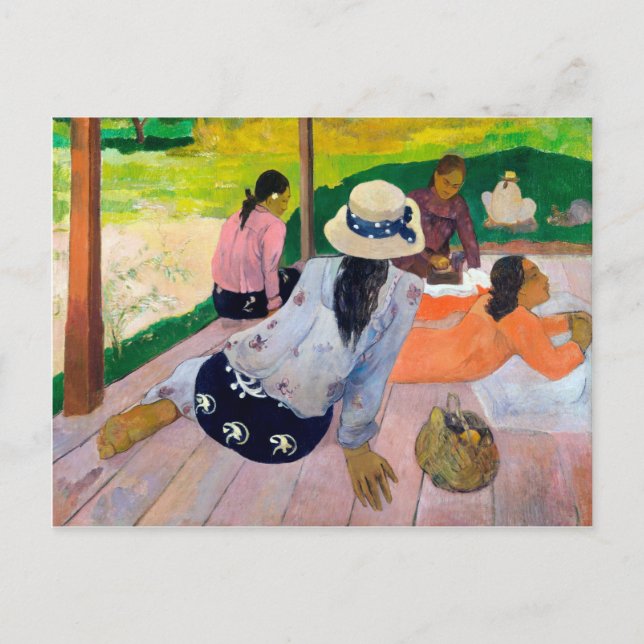 The siesta by Paul gauguin Postcard (Front)