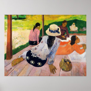 The Siesta by Paul Gauguin Quiet Life Scene Poster