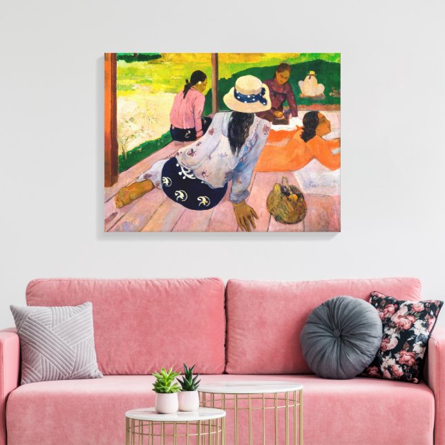 The Siesta | Paul Gauguin |  Canvas Print (Insitu(LivingRoom))