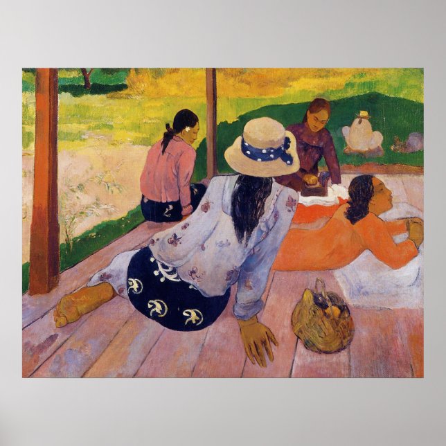 'The Siesta' - Paul Gauguin Print (Front)