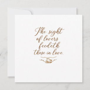 The Sight of Lovers  Invitation