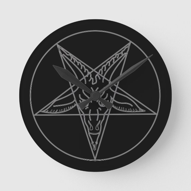 The Sigil of Baphomet Round Clock (Front)