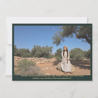 The Sign of Immanuel—Isaiah 7:14 Biblical Art Invitation