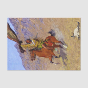 “The Signal” Western Art by Frederic Remington Tissue Paper
