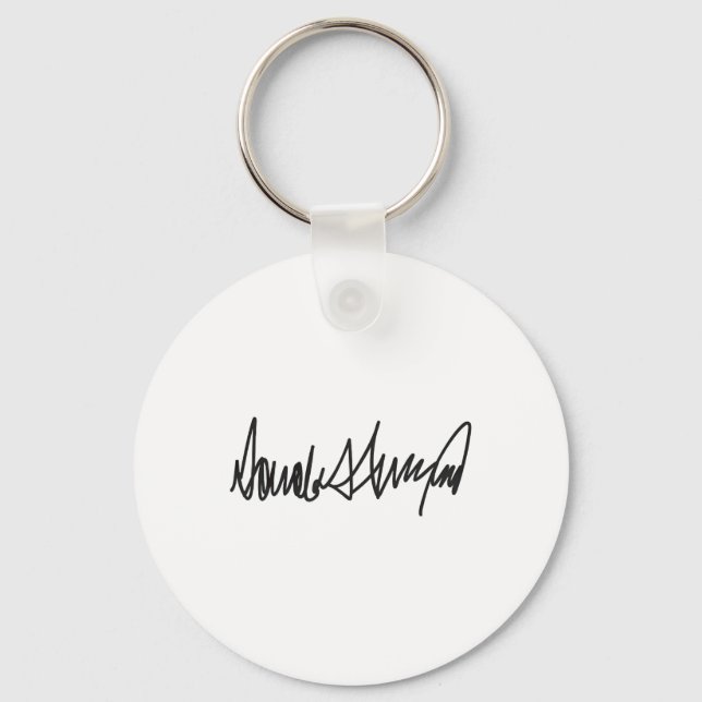 The Signature Donald John Trump  Key Ring (Front)