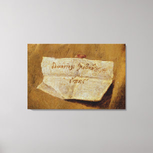 The signature of El Greco Canvas Print