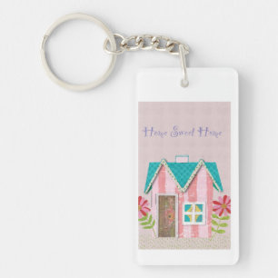 The Signature Whimsy (Pink & Teal) Key Ring