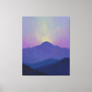 The Silent Awakening: Ethereal Dawn Breaking O Canvas Print