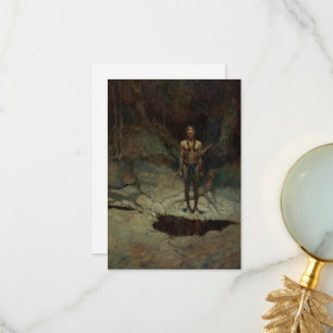 The Silent Burial by Newell Convers Wyeth Thank You Card