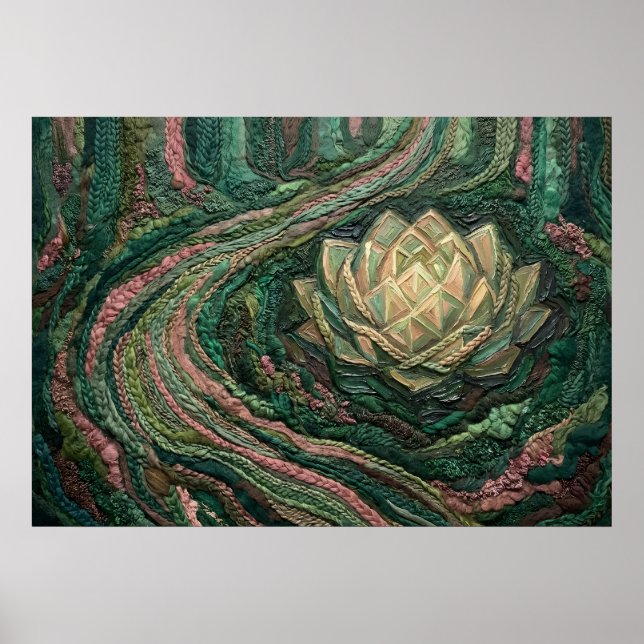 The silent scream of a wilting rose poster (Front)