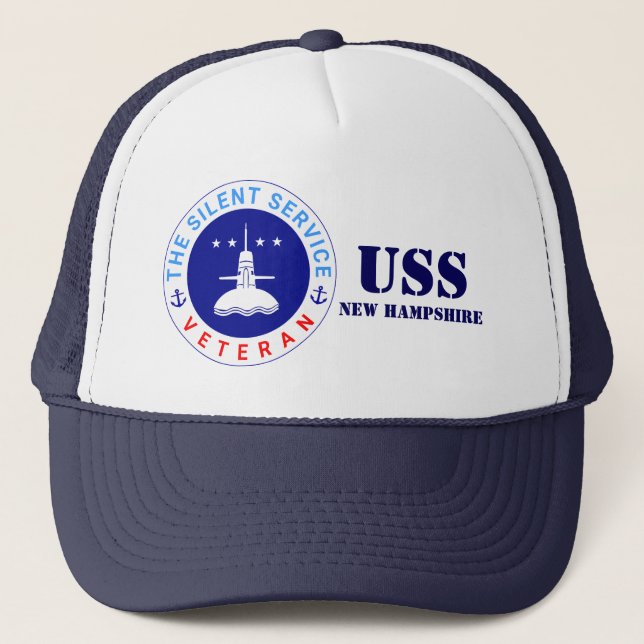 The Silent Service Veteran elegant Trucker Hat (Front)