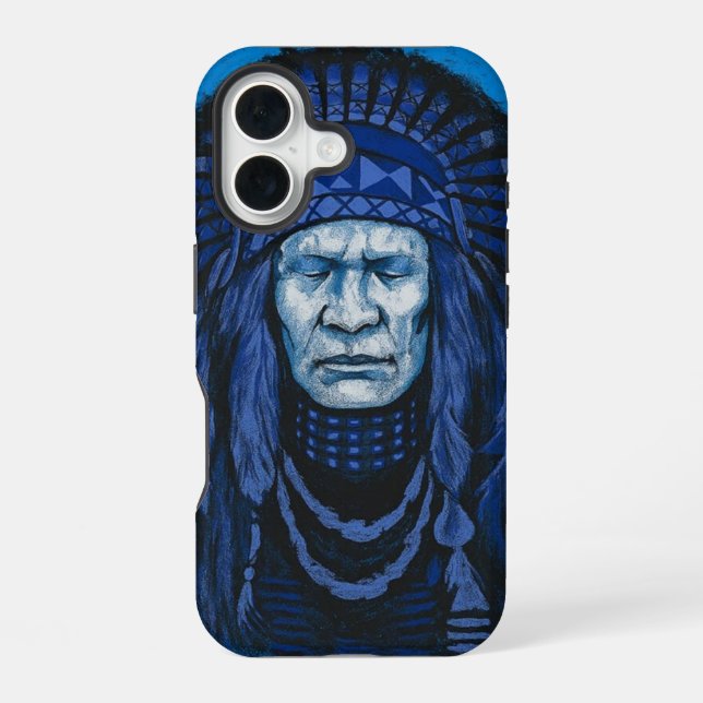 The silent Warrior Chief iPhone 16 Case (Back)