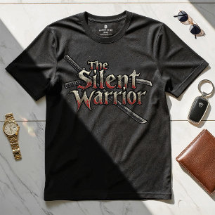 The Silent Warrior - Motivational Design T-shirt