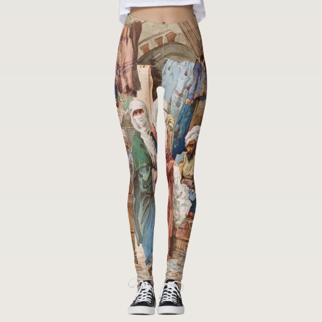 “The Silk Bazaar” art leggings (Front)