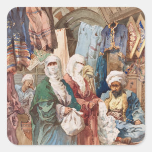 “The Silk Bazaar” art stickers