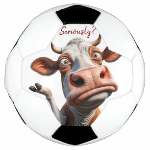 The Silly Cow - "Seriously?" Funny Quote Design Football