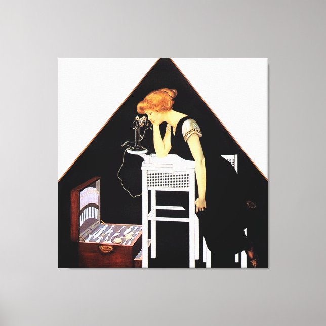 The Silver Chest by C Coles Phillips Canvas Print (Front)