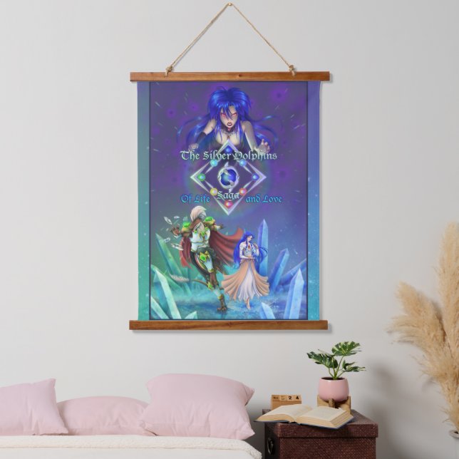 The Silver Dolphins Saga: Of life and Love    Hanging Tapestry (Bedroom)