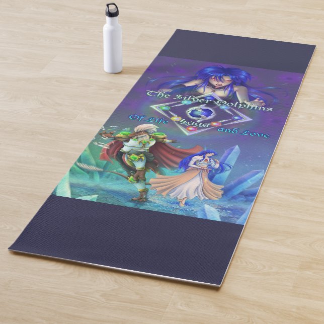 The Silver Dolphins Saga: Of life and Love Yoga Mat (In Situ)