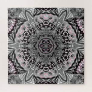 The Silver Fractal Garden Jigsaw Puzzle