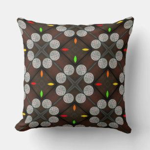 The Silver Jewel in Rainbow Colour Accent Cushion