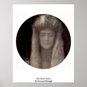 The Silver Tiara By Fernand Khnopff Poster