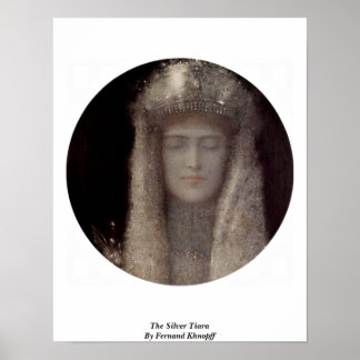 The Silver Tiara By Fernand Khnopff Poster