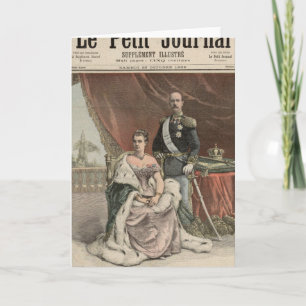 The Silver Wedding Anniversary of the King Card