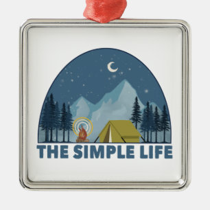 The Simple Life Camping Metal Tree Decoration