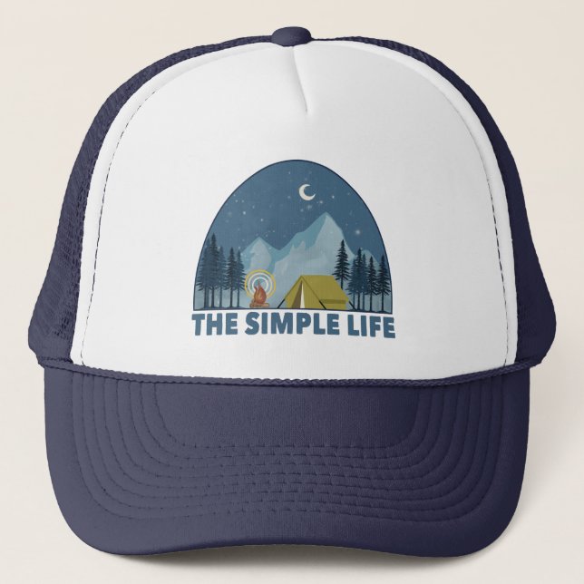 The Simple Life Camping Trucker Hat (Front)