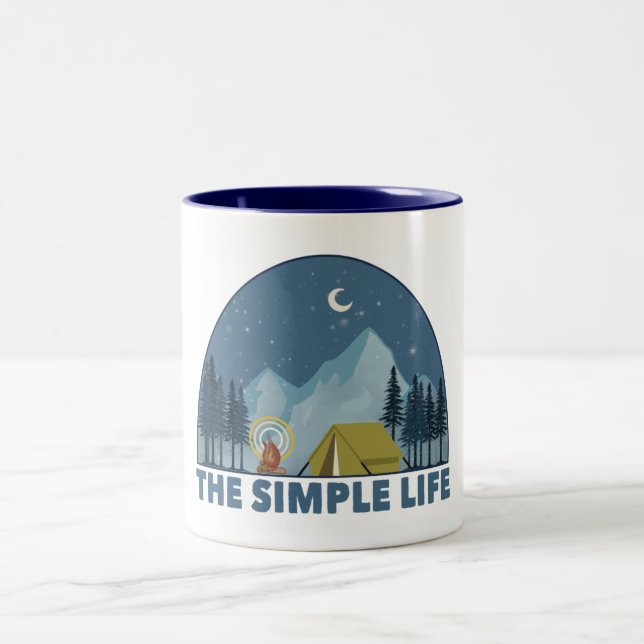 The Simple Life Camping Two-Tone Coffee Mug (Center)