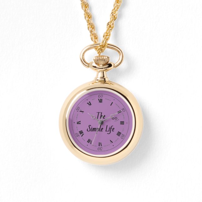 "The Simple Life" watch necklace (Front)