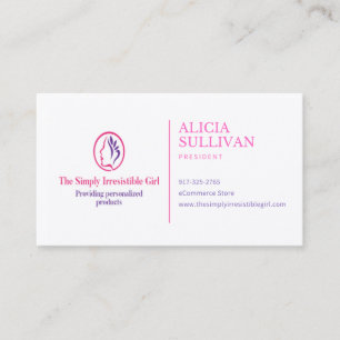 The Simply Irresistible Girl  Business Card