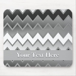 The Simply ZigZag -Monochrome Mouse Mat