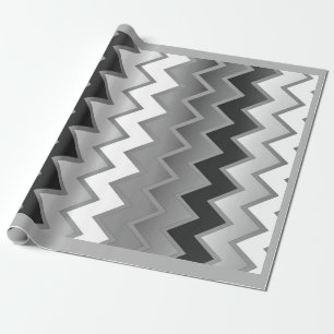 The Simply ZigZag -Monochrome Wrapping Paper