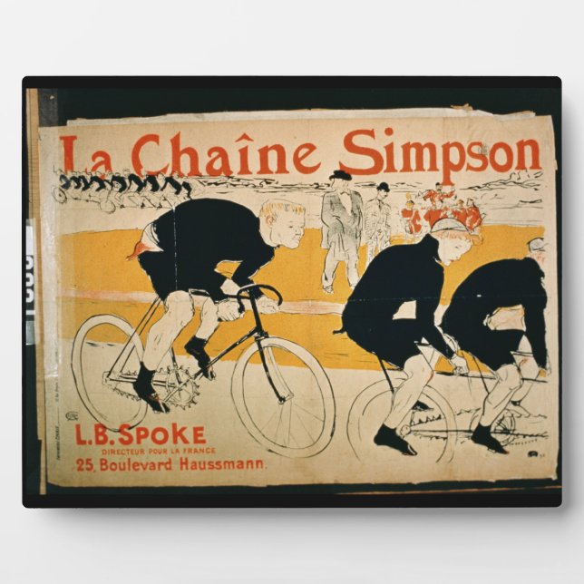 'The Simpson Chain', Paris (colour litho) Plaque (Front)