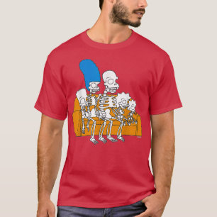 The Simpsonzz Skeletons Treehouse Of Horror Couch T-Shirt