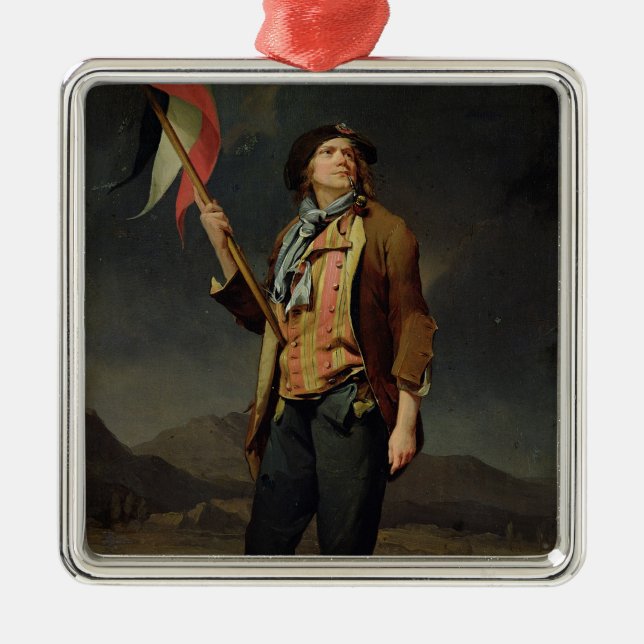 The Singer Chenard, as a Sans-Culotte, 1792 Metal Tree Decoration (Front)