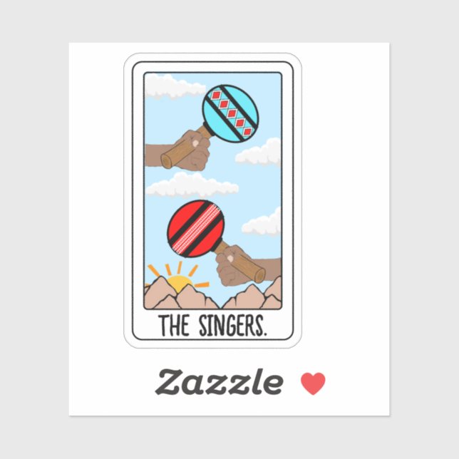 The Singers-Indigenous Vinyl Sticker (Sheet)