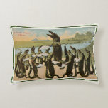 The Singing Alligators Postcard Decorative Cushion<br><div class="desc">Hilarious,  vintage alligator postcard image repurposed on a throw pillow!</div>