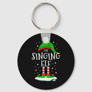The Singing Elf Christmas Family Matching Xmas Sin Key Ring