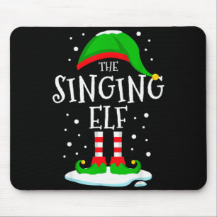 The Singing Elf Christmas Family Matching Xmas Sin Mouse Mat