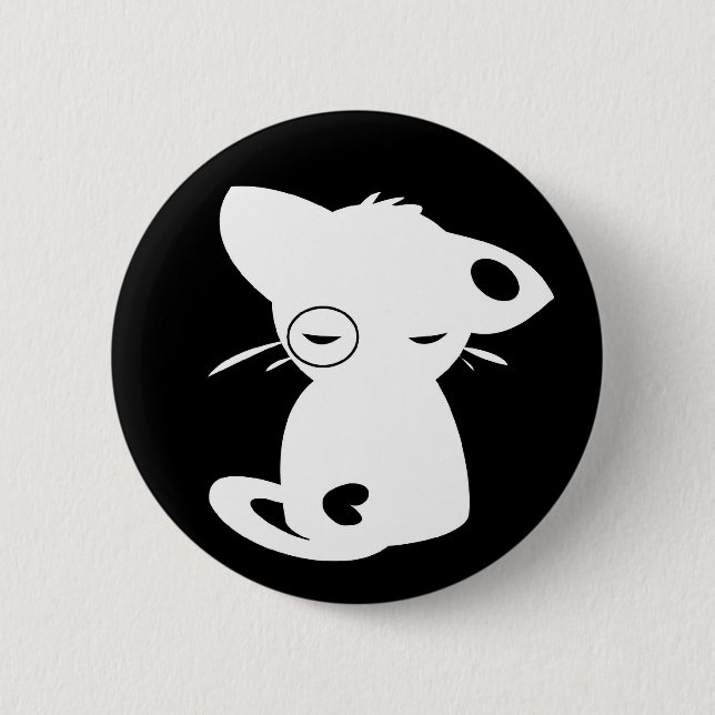 The sinister mittens 6 cm round badge (Front)