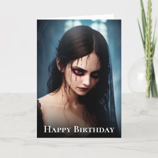 The Siren of Shadows Birthday Card