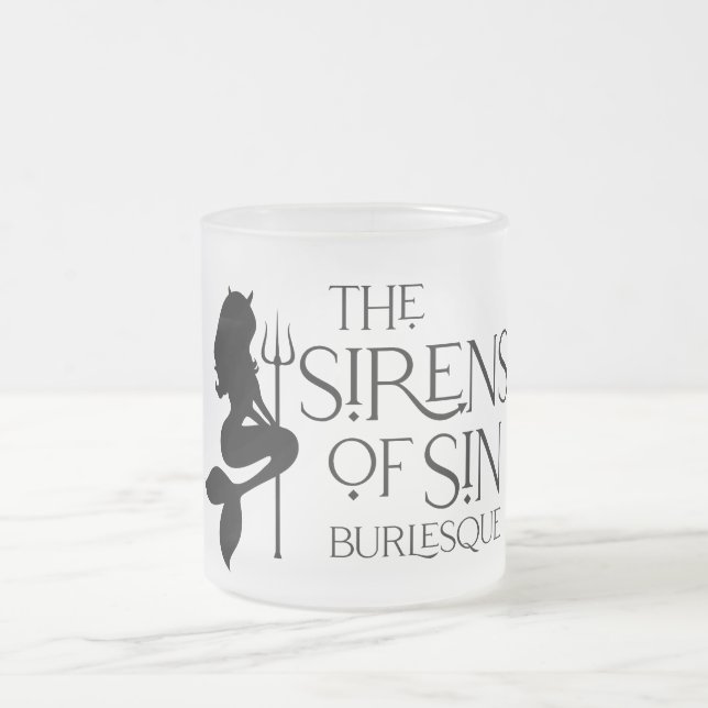 The Sirens of Sin Frosted Glass Coffee Mug (Center)