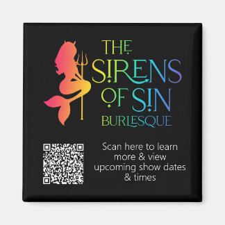 The Sirens of Sin Rainbow Magnet - With QR