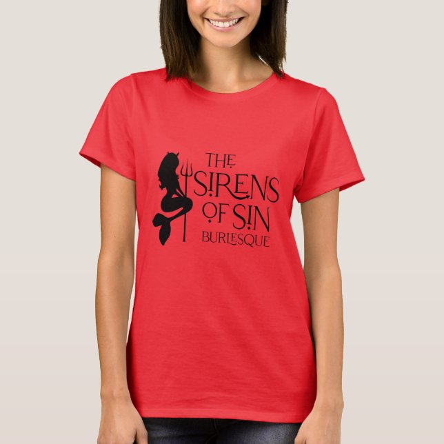 The Sirens of Sin Women's Fit T-Shirt (Front)