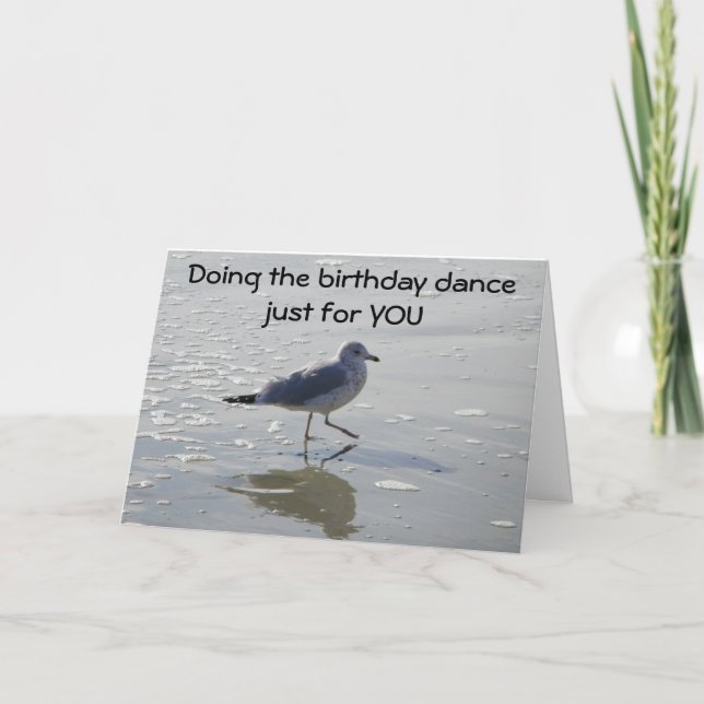"THE SISTER BIRTHDAY DANCE" JUST FOR "YOU" CARD (Front)