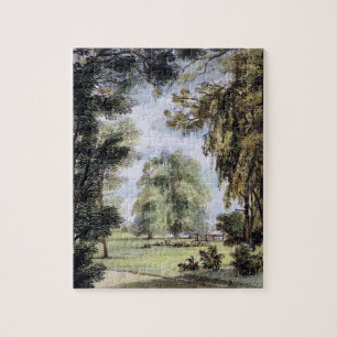 The Sister Trees, Kew Gardens, plate 8 from 'Kew G Jigsaw Puzzle