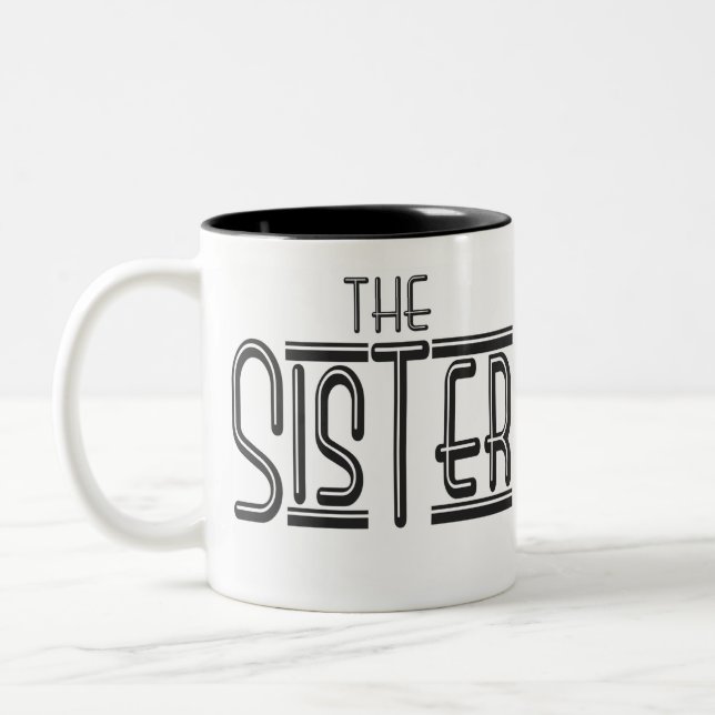 "THE" Sister Two-Tone Coffee Mug (Left)